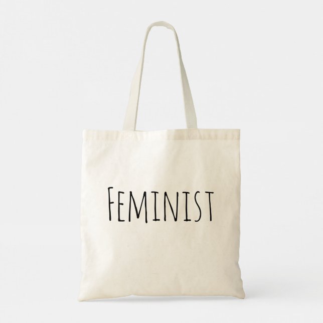 Bolso De Tela Lápiz de tinta feminista Feminismo Doodle Art (Reverso)