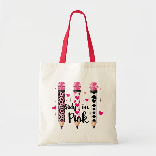 Bolso De Tela Lápiz educativo corto (Frente)