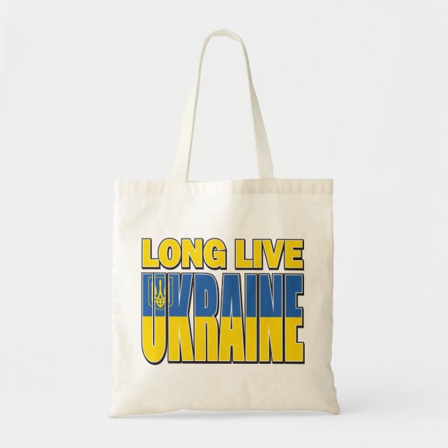 BOLSO DE TELA LARGA VIDA EN UCRANIA (Frente)