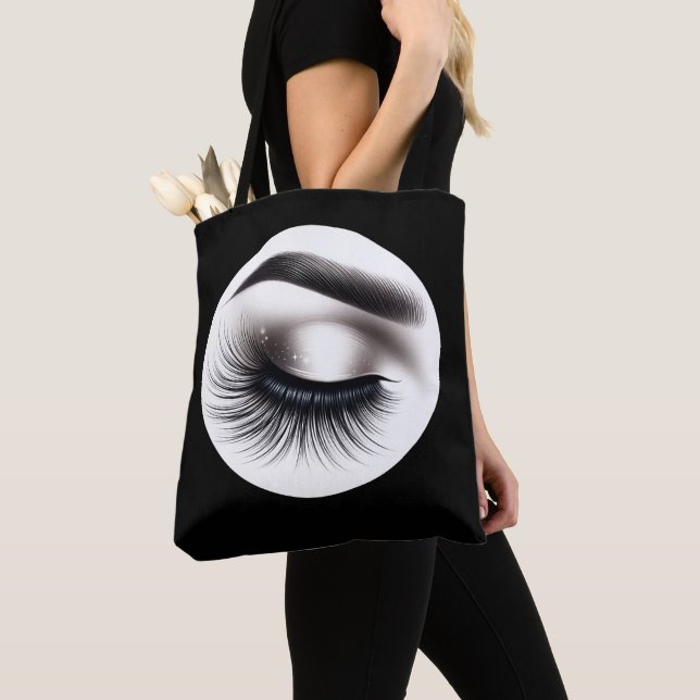 Bolso De Tela Larga Wispy Eyelashes Largos Extensiones Belleza (Detalle)
