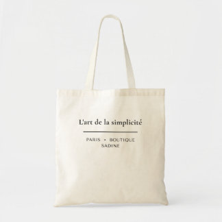 Bolso De Tela L'art de la Simplicité Chic francés Minimalista Li