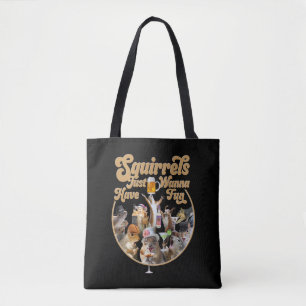 Bolso De Tela Las ardillas solo quieren divertirse