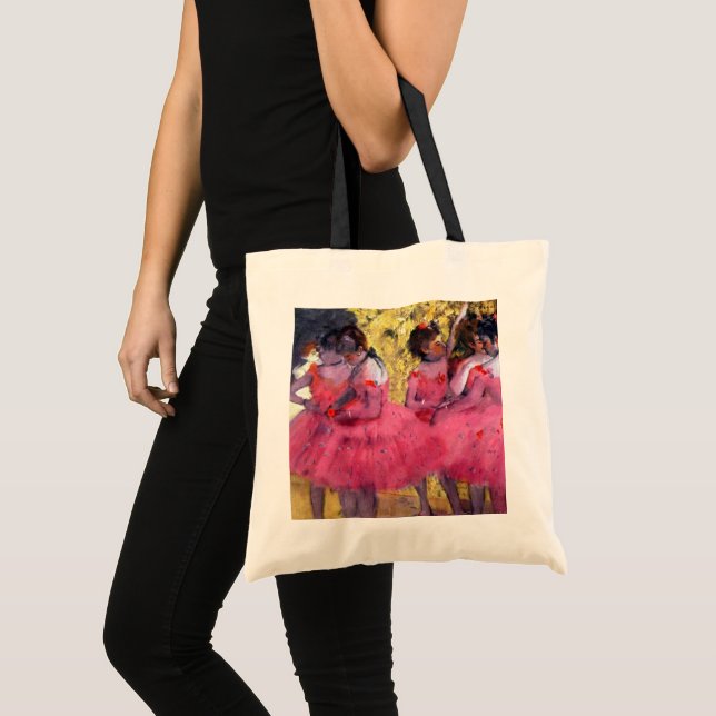 Bolso De Tela Las bailarinas rosas, antes del ballet de Edgar De (Anverso (producto))