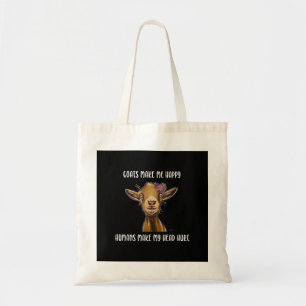 Bolso De Tela Las cabras me hacen feliz a los amantes de la cabr