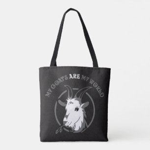 Bolso De Tela LAS CABRAS SON MI MUNDO por TotallyGoatally™
