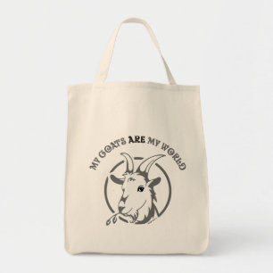 Bolso De Tela LAS CABRAS SON MI MUNDO por TotallyGoatally™