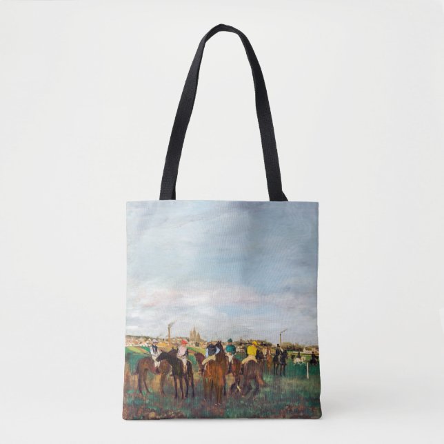 Bolso De Tela Las carreras de caballos, Edgar Degas (Anverso)