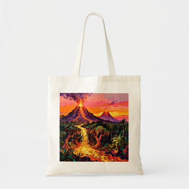 Bolso De Tela Las Cataratas de Lava (Frente)