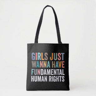 Bolso De Tela Las Chicas Solo Quieren Tener Derechos Fundamental
