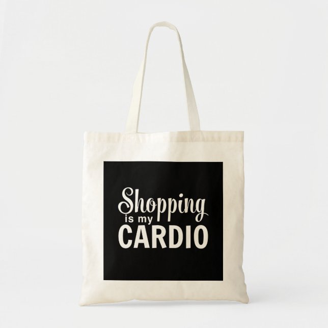 Bolso De Tela Las compras son mi cardiias (Frente)