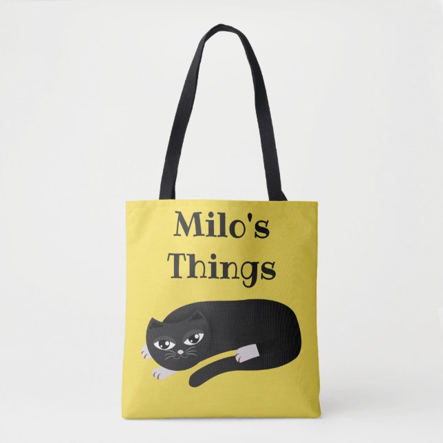 Bolso De Tela Las cosas de tu gato (Anverso)