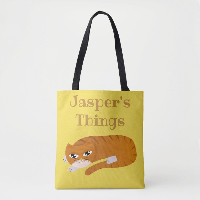 Bolso De Tela Las cosas de tu gato (Anverso)
