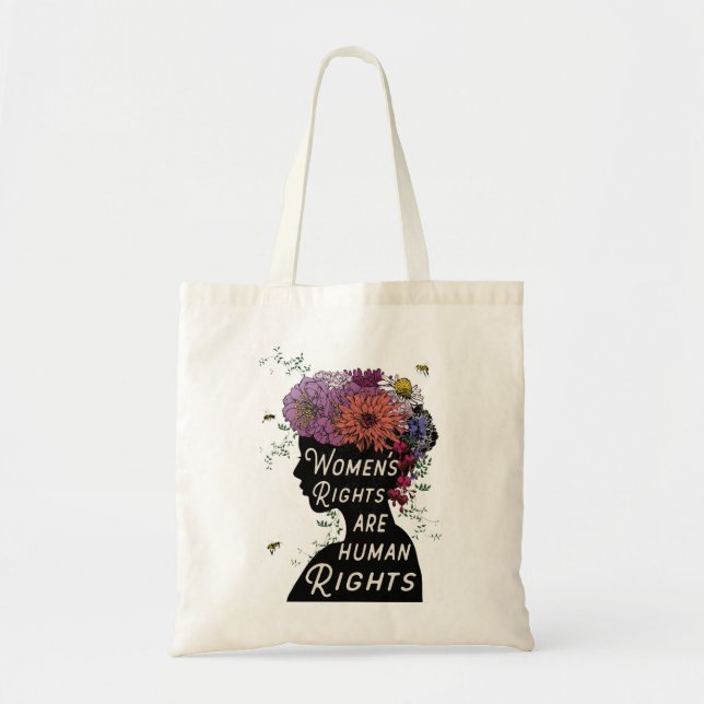 Bolso De Tela Las derechas de las mujeres son derechos humanos - (Frente)