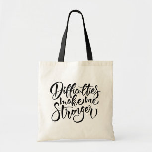 Bolso De Tela Las dificultades me hacen más fuerte