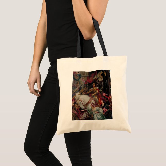 Bolso De Tela Las dos cuerdas de Sir Frank Bernard Dicksee (Anverso (producto))