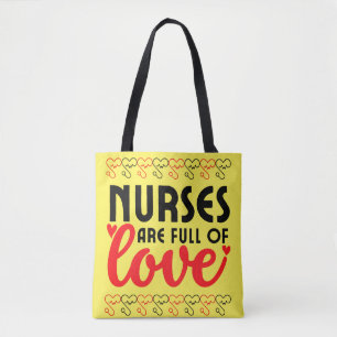 Bolso De Tela Las enfermeras están llenas de Amor - Enfermera