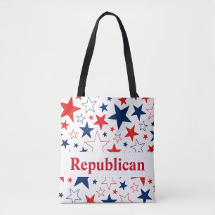 Bolso De Tela Las Estrellas Patrióticas Republicanas Tote Bag