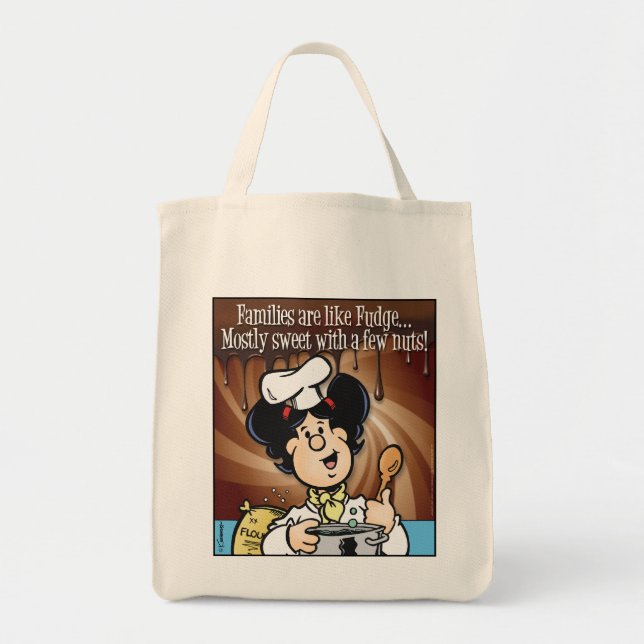 Bolso De Tela Las Familias Son Como El Fudge (Frente)