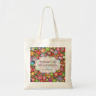 Bolso De Tela Las flores brillantes de la primavera le agradecen