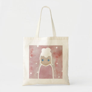 Bolso De Tela Las flores deben ser blancas