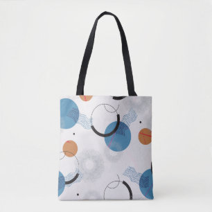 Bolso De Tela las formas abstractas y geométricas vintage de for