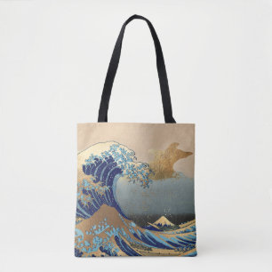 Bolso De Tela Las grandes olas de Kanagawa