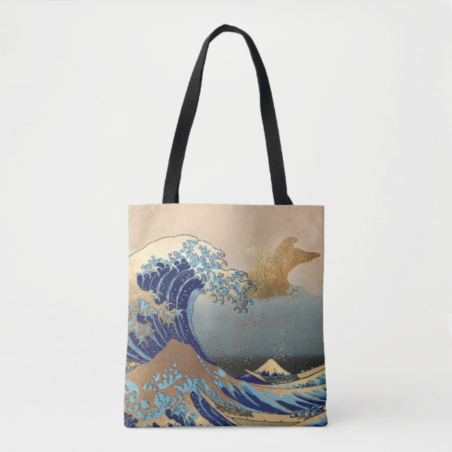 Bolso De Tela Las grandes olas de Kanagawa (Anverso)