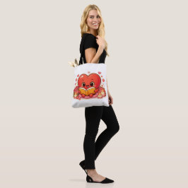 Bolso De Tela Las historias de amor comienzan dentro del corazón
