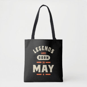 Bolso De Tela Las leyendas nacen en mayo - Mayo Cumpleaños