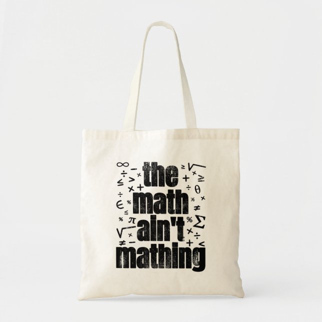 Bolso De Tela Las matemáticas no son matemáticas (Frente)