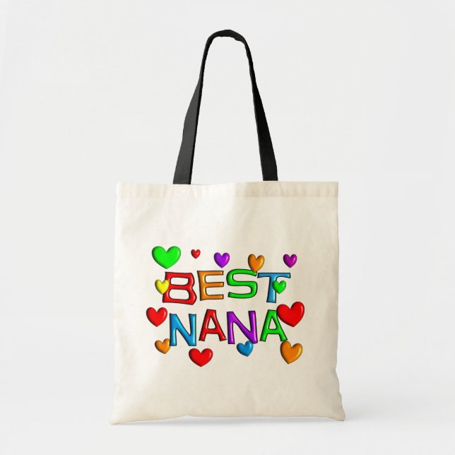 Bolso De Tela Las mejores camisetas y regalos de Nana (Frente)