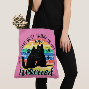 Bolso De Tela Las Mejores Cosas En La Vida Son Rescatadas Mascot