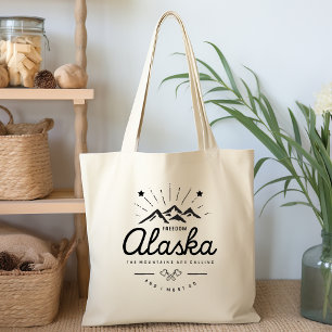 Bolso De Tela Las montañas de Alaska llaman "Tengo que irme"