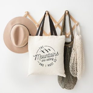 Bolso De Tela Las montañas llaman