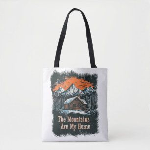 Bolso De Tela Las montañas son mi hogar
