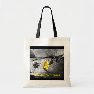 Bolso De Tela Las motivaciones "crecen donde usted está" la