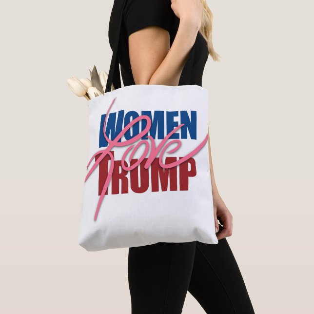 Bolso De Tela Las mujeres aman a Trump (Detalle)
