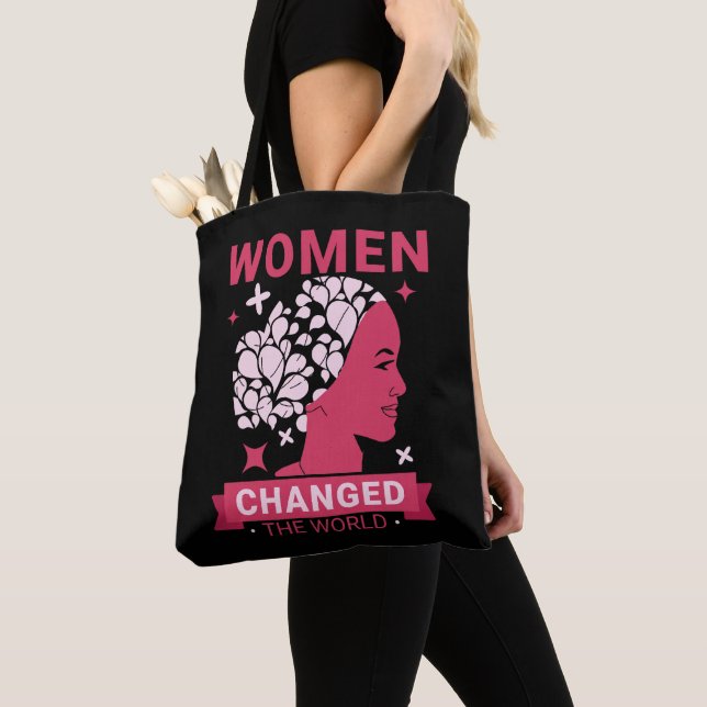 Bolso De Tela Las Mujeres Cambiaron El Mundo Feminista (Detalle)