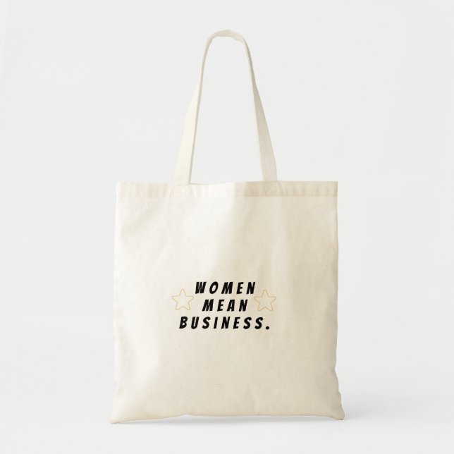 Bolso De Tela Las mujeres significan Tote empresarial (Frente)