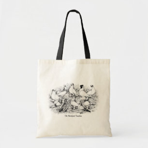 Bolso De Tela Las palomas de Tumbler de cara corta