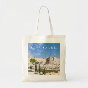 Bolso De Tela Las paredes de la ciudad de Jerusalén miran la bol