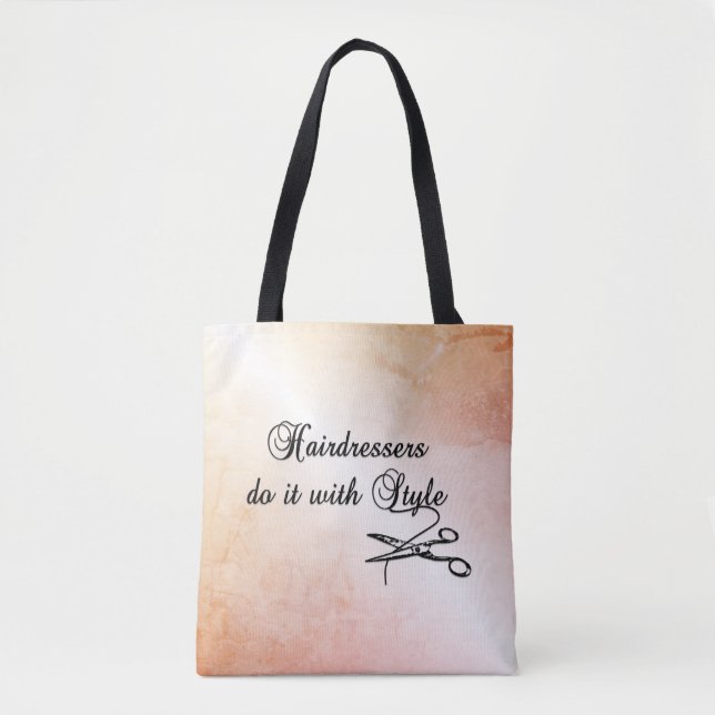 Bolso De Tela Las Peluquerías Lo Hacen Con Estilo (Anverso)