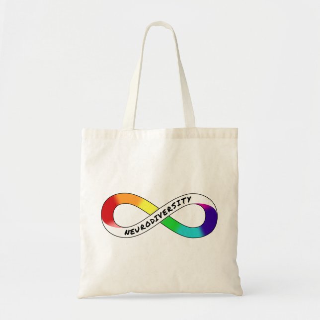 Bolso De Tela Las personas del espectro del autismo son verdader (Frente)