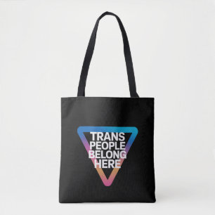 Bolso De Tela Las personas trans pertenecen Orgullo Derechos gay