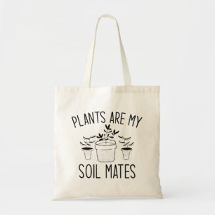 Bolso De Tela Las plantas son mis capas de suelo