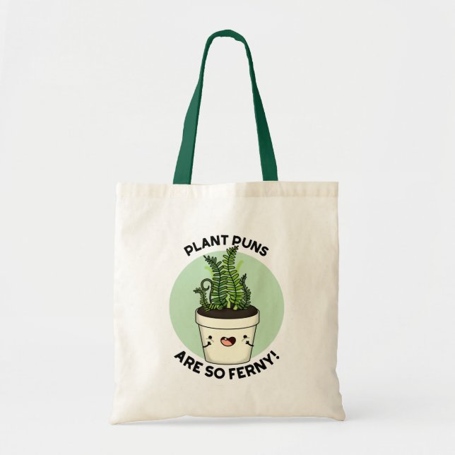 Bolso De Tela Las Plantas Son Tan Famosas Que Fern Pun (Frente)
