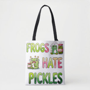 Bolso De Tela Las ranas odian los pepinillos