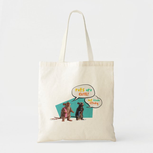 Bolso De Tela Las Ratas Son Cuestas Pero Un Poco Estrafalarias (Frente)