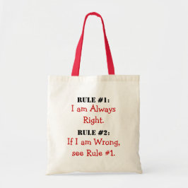 Bolso De Tela Las reglas