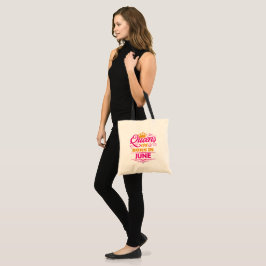 Bolso De Tela Las Reinas Nacen En Junio Faux Purpurina Birthday